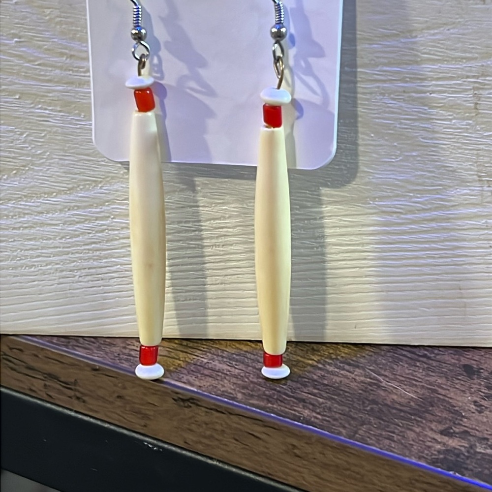 Handmade Buffalo Bone Earrings